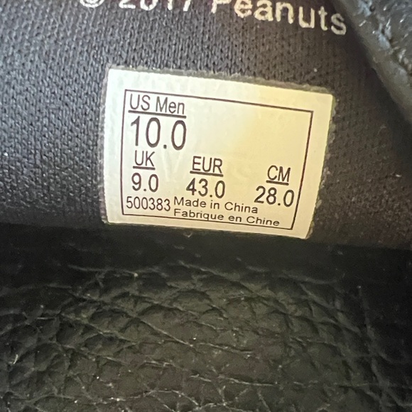 Vans Black Snoopy Slide Sandals size 10 - Picture 2 of 2